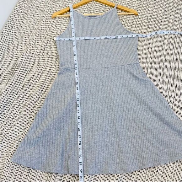 Topshop gray ribbed skater dress size 10 - Picture 7 of 10